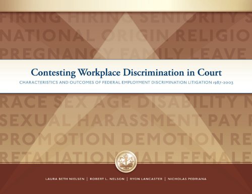 Contesting Workplace Discrimination in Court - American Bar ...