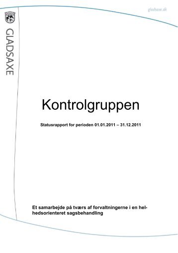 Statusrapport kontrolgruppen.pdf - Gladsaxe Kommune