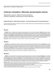 Cistinose nefropÃ¡tica: diferentes apresentaÃ§Ãµes clÃ­nicas