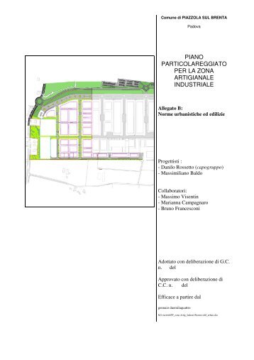 Norme urbanistiche ed edilizie (pdf) - Comune di Piazzola sul Brenta