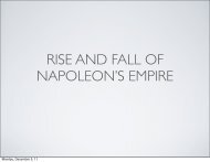 RISE AND FALL OF NAPOLEON'S EMPIRE