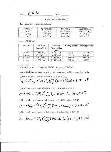 Printables Phase Change Worksheet phase change worksheet doc intrepidpath changes pogil worksheets