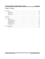 STATUS CODES AND DOCUMENT TYPES Chapter 1 ... - Louisiana