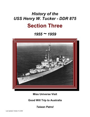 History â 1955-1959 - USS Henry W .Tucker (DD-875)