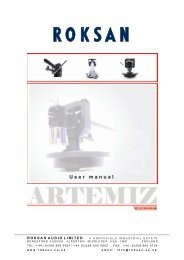 Artemiz Manual - Roksan