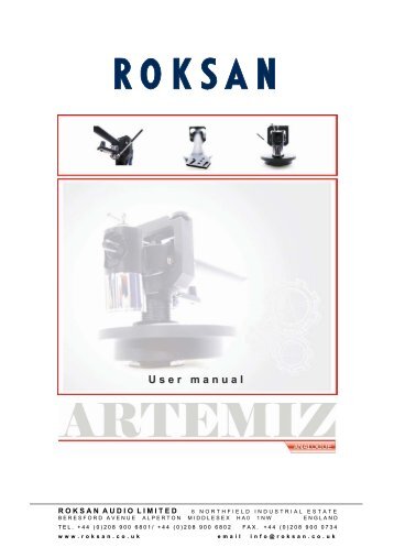 Artemiz Manual - Roksan