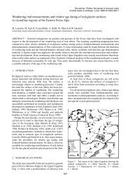 Weathering rind measurements and relative age dating of ...