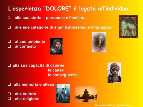 Dal dolore alla sofferenza: la valutazione