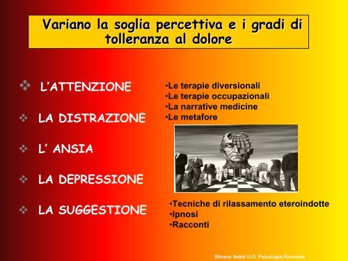 Dal dolore alla sofferenza: la valutazione