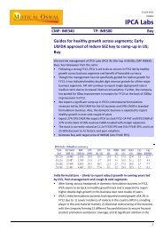 IPCA Labs - Motilal Oswal