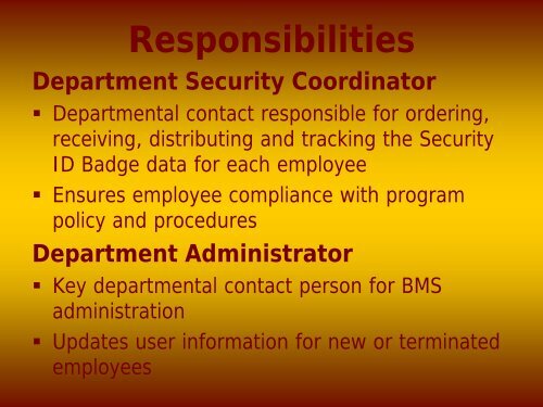 Security ID Badge Program - Facilities Management - University of ...