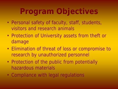 Security ID Badge Program - Facilities Management - University of ...