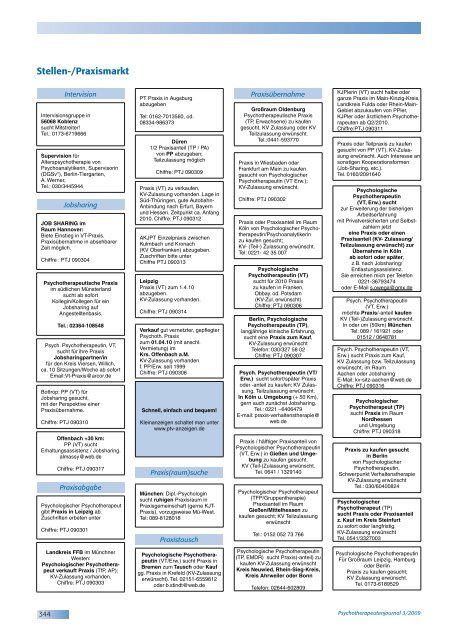 Diplom- Psychologen - Psychotherapeutenjournal