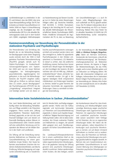 Diplom- Psychologen - Psychotherapeutenjournal