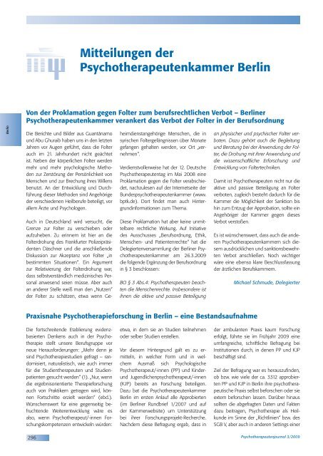 Diplom- Psychologen - Psychotherapeutenjournal