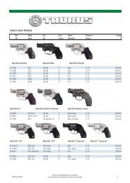 Preisliste Taurus Revolver - Gun Factory