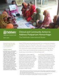 Clinical and Community Action to Address Postpartum Hemorrhage: