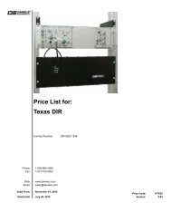 Texas DIR Price List for: - Daniels Electronics