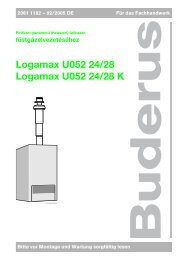 fÃ¼stgÃ¡zelvezetÃ©sÃ©hez Logamax U052 24/28 Logamax U052 24/28 K