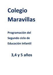 3,4 y 5 aÃ±os - Colegio Maravillas