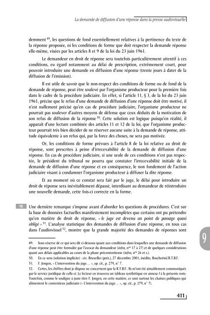 La demande de diffusion d'une réponse dans la presse audiovisuelle