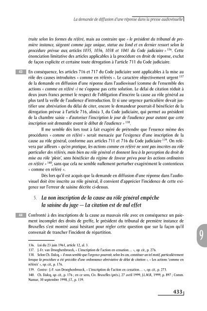 La demande de diffusion d'une réponse dans la presse audiovisuelle