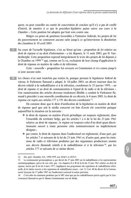 La demande de diffusion d'une réponse dans la presse audiovisuelle