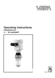 Operating Instructions - VEGAPULS 61 - 4 ? 20 mA/HART - Insatech