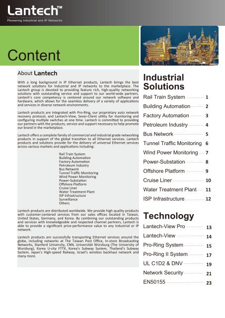 Product Guide 2012 - Lantech Communications Global Inc