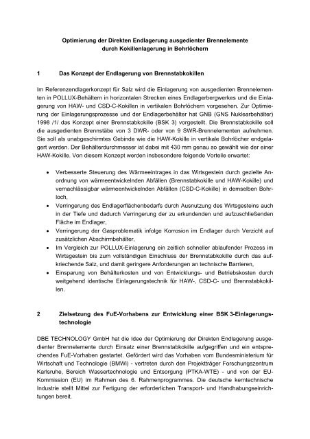 BSK 3-Kokille - DBE Technology GmbH