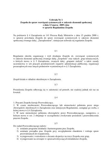 Regulamin pracy Zespołu i stałych grup ... - es.pozytek.gov.pl