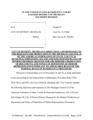in the united states bankruptcy court eastern district of ... - Justia