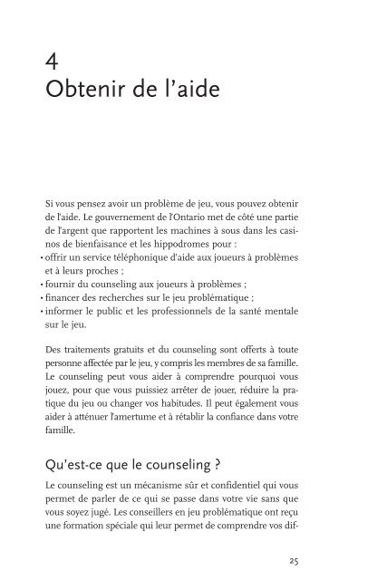 Jeu problÃ©matique : Enjeux et solutions (PDF) - ProblemGambling.ca