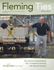 Reconnecting and Supporting Futures - Fleming College