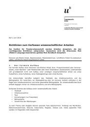 Richtlinien zum Verfassen kleiner schriftlicher Arbeiten - Institut für ...