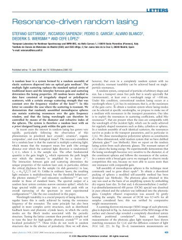 Nature Photonics, 2, 429 (2008) - Photonic Crystals Group ICMM