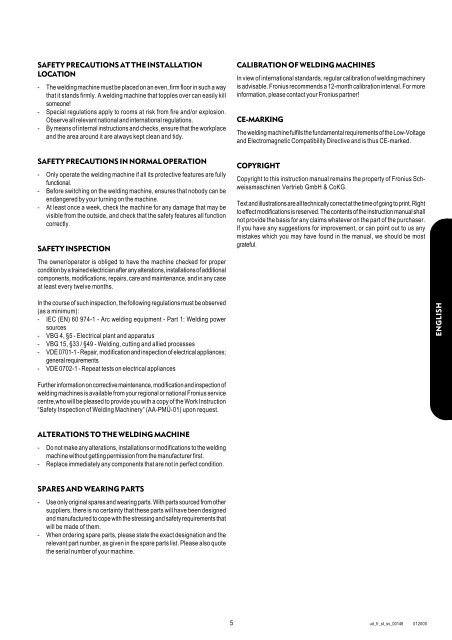 variostar 247 variostar 317, 317-2 operating instructions ... - dpiaca