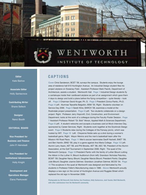 Report - Wentworth Institute of Technology