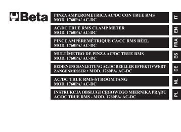 IT EN FRA ES AC/DC TRUE RMS-STROOMTANG DE NL PL - Beta
