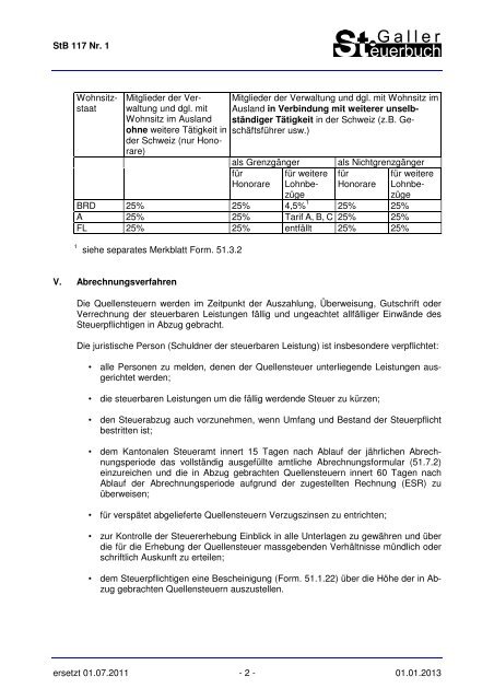 Druckversion PDF - Steuern St. Gallen - Kanton St.Gallen