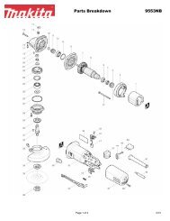 Parts Breakdown 9553NB - Makita