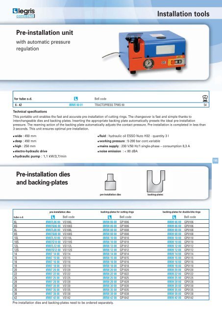 Hydraulic catalogue - Normapress