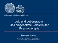 Vortrag Prof. Thomas Fuchs - PTK Bayern