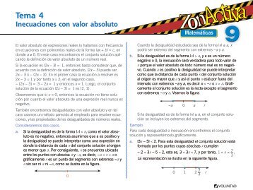 Tema 4 Inecuaciones con valor absoluto