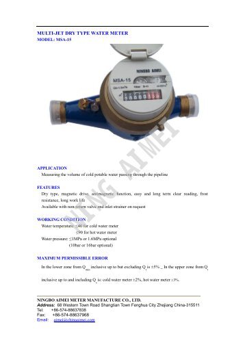 PDF Download - Ningbo Aimei Meter Manufacturing Co., Ltd.