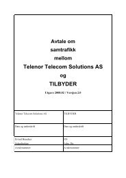 Avtale om samtrafikk versjon 2008.02 - Jara - Telenor