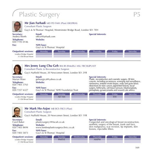 Referrers' Guide - London Bridge Hospital