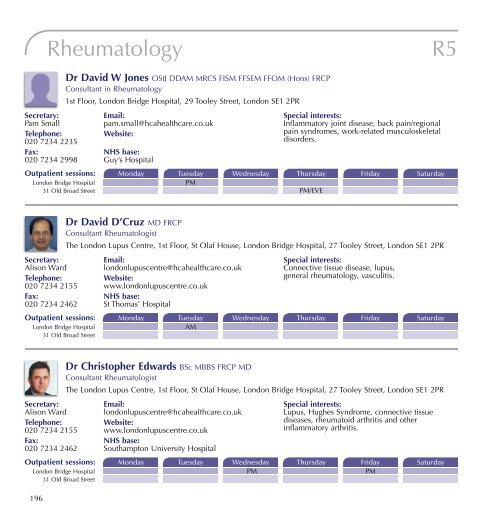 Referrers' Guide - London Bridge Hospital