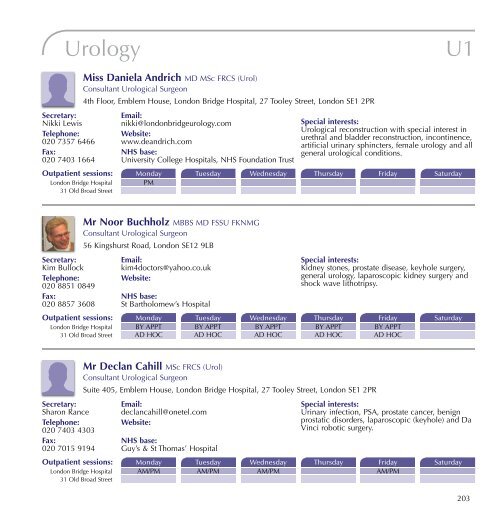 Referrers' Guide - London Bridge Hospital