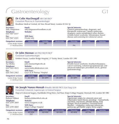 Referrers' Guide - London Bridge Hospital